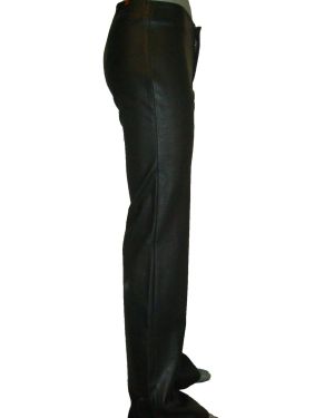 Кожаные женские брюки VAMPUM, клеш от колена #229
