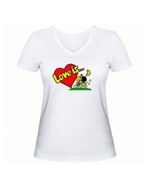 Женская футболка Love is… #223204