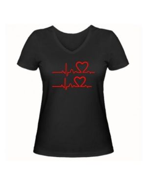 Женская футболка В ритме любви #247776