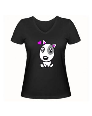 Женская футболка Влюбленная собачка #226283