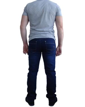 Чоловічі джинси JROKKO, утеплені, темно сині # J02