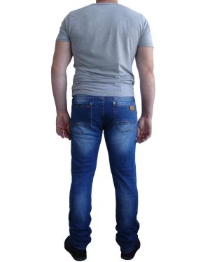 Мужские джинсы Resalsa, зауженные, с засветами, со стрейчем #RB-8552
