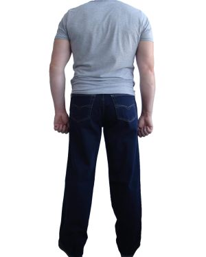 Классические мужские джинсы Lexus Jeans, темно-синие, прямой крой #347 P6608 HDBP