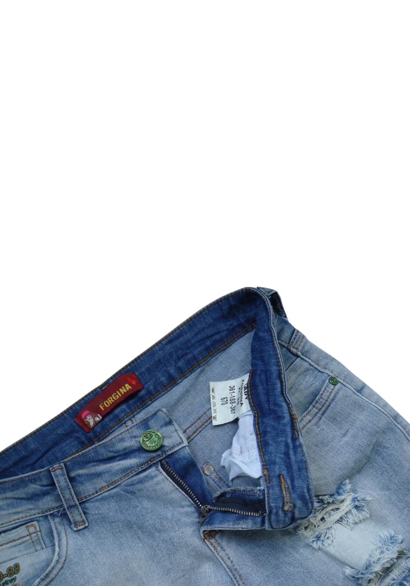 Рваные джинсовые шорты Lady Forgina