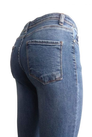 жіночі вузькі джинси з високою посадкою
