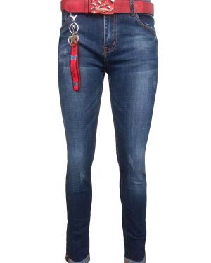 Женские узкие джинсы с манжетами (подкатами) #А6072